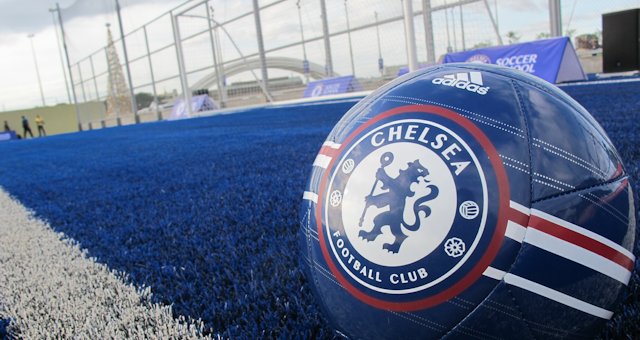 The Chelsea FC Blue Pitch. 